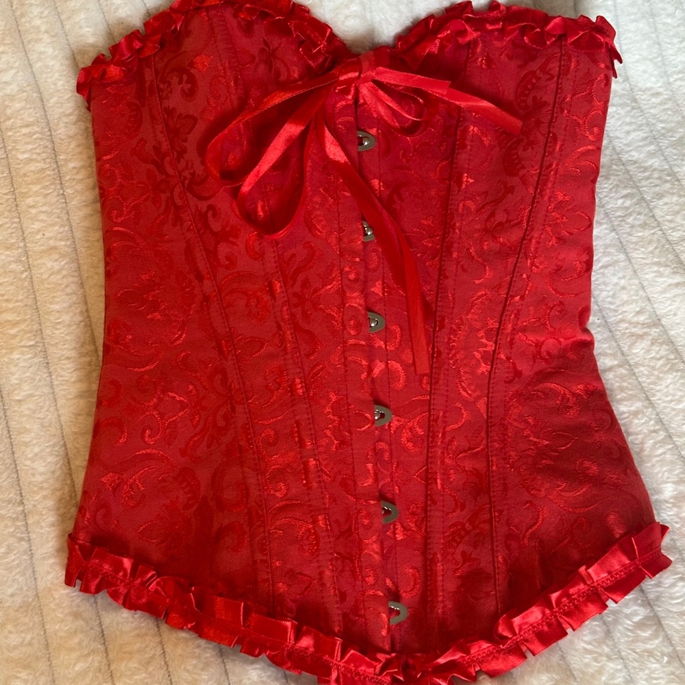 Elegant Red Corset